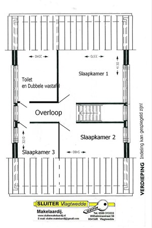 Floorplan - De Vennen 53, 9541 LH Vlagtwedde